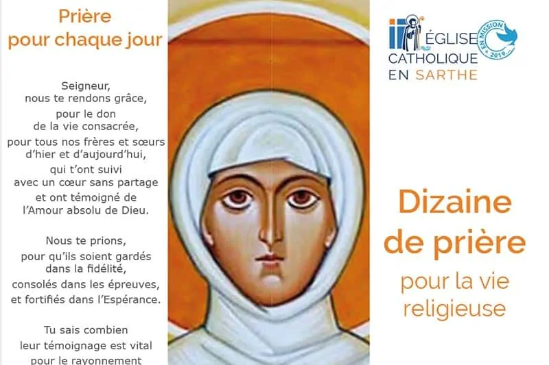 Dizaine de prière pour la vie religieuse