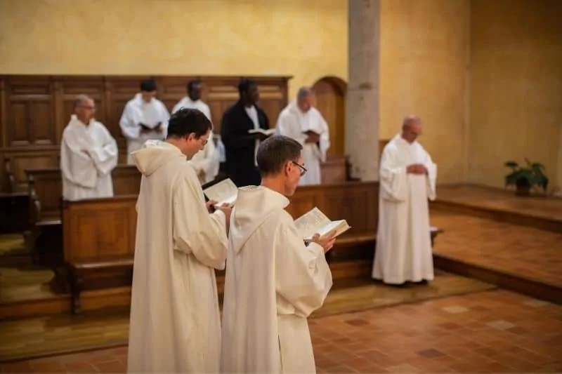 deux frères dans le choeur chante