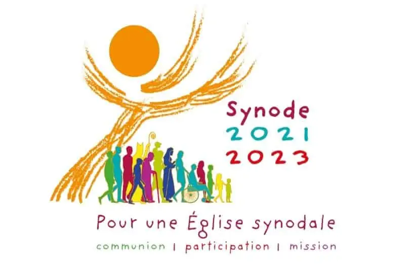 Logo Synode 2021 2023 Pour une Eglise synodale : communion, participation et mission