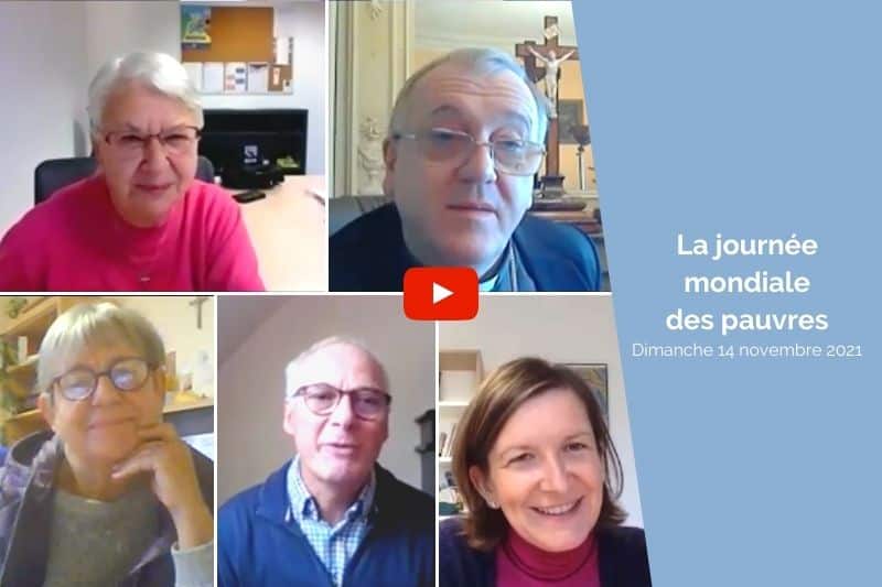 Mgr Le Saux et ses invités, Monique Boucher, Monique Templon et Michel Landelle