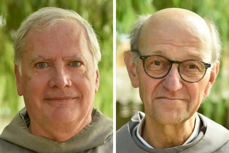 Portraits des pères Jacques-Vianney Laurent et Alain-Dominique Versele