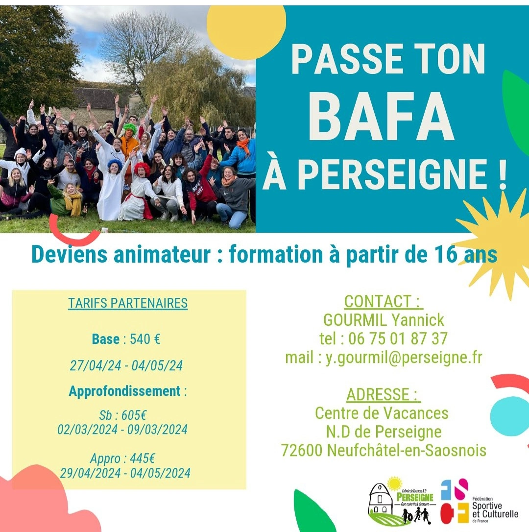 Formation BAFA 2025 pour devenir animateur Diocèse du Mans