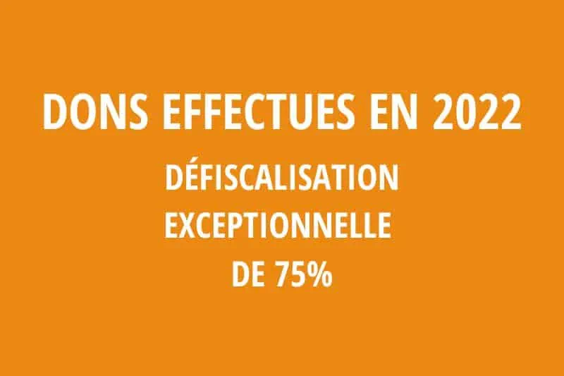 DÉFISCALISATION À 75%