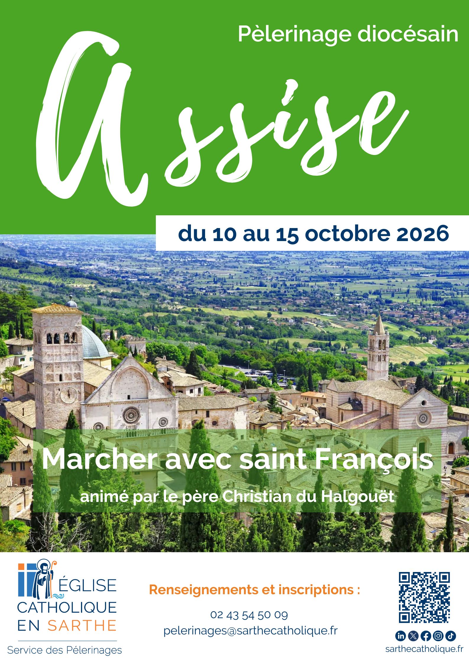 Vierge Marie devant la basilique de Pontmain