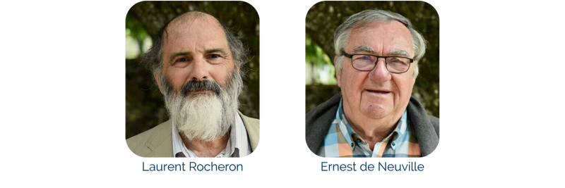 Portraits des pères Jean-Christophe Delente et Julien Sossou