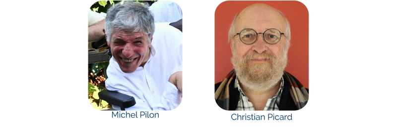 Portraits des pères Christophe Hadevis, Jean-Michel Payeur, Patrick Pouplin et Jean-Max Renard