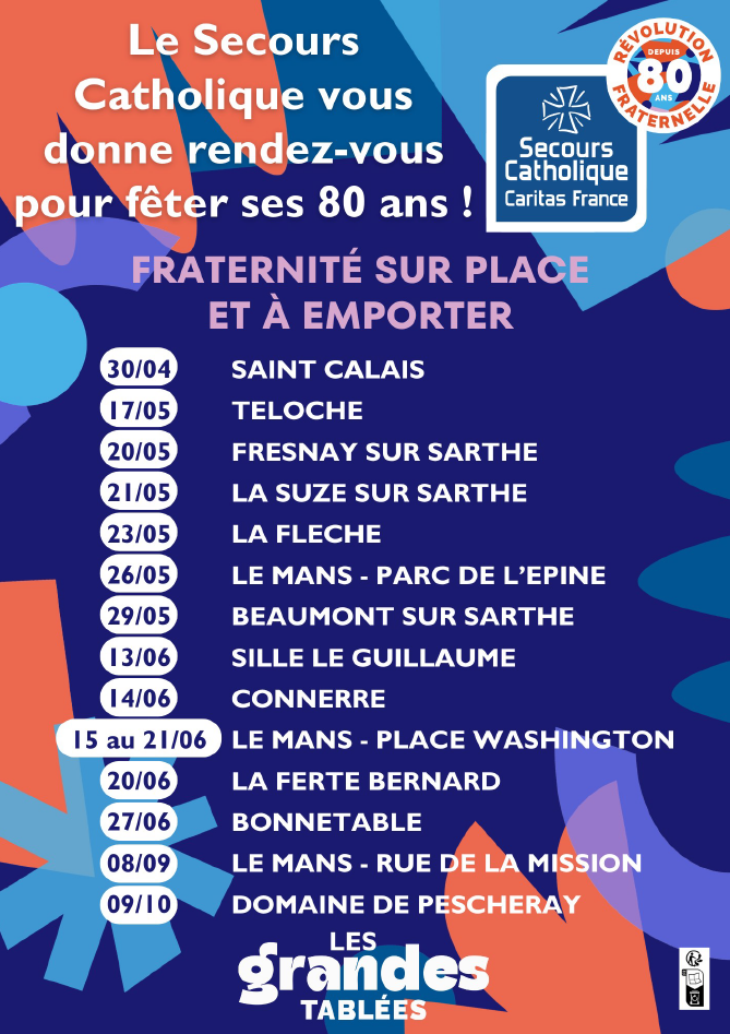 Affiche 80 ans SC Sarthe