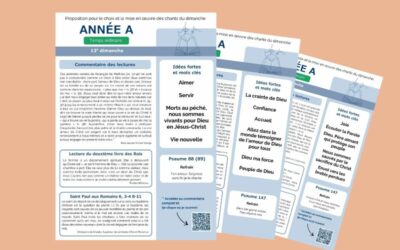 Propositions pour le choix et la mise en œuvre des chants du dimanche