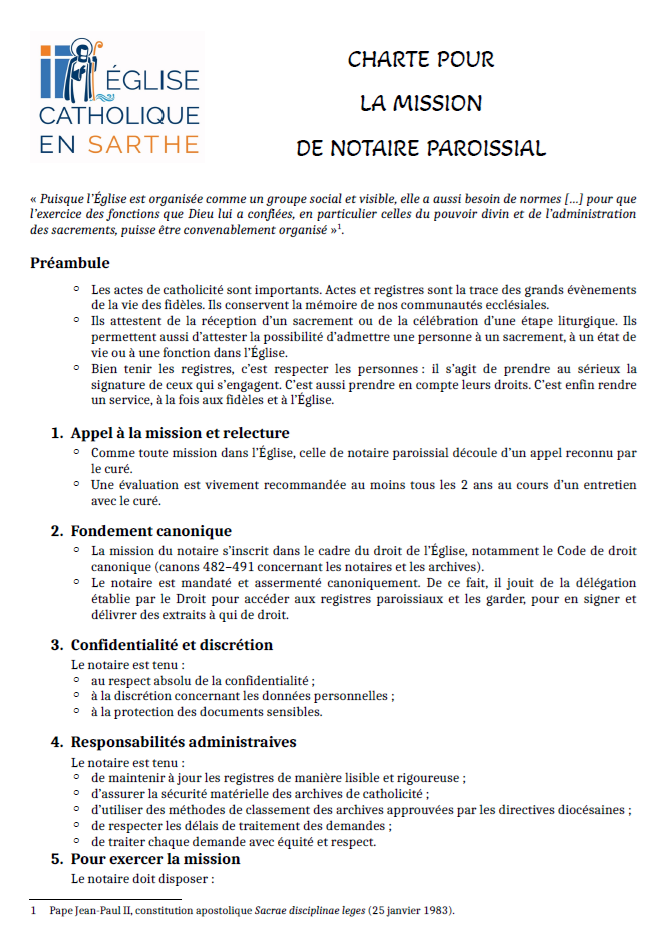 Charte mission notaire paroissial