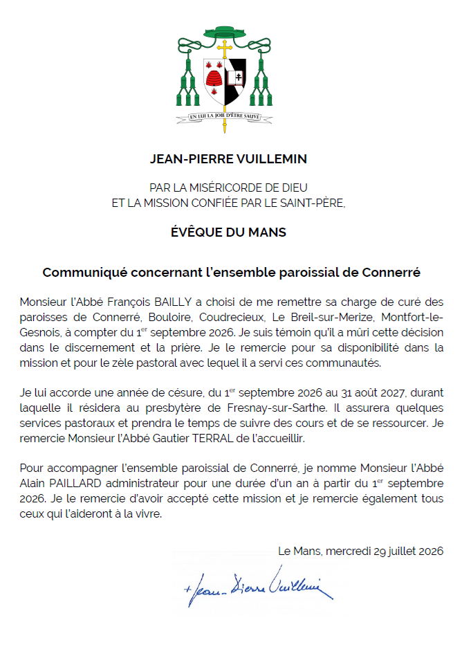Communiqué Connerré 07 26