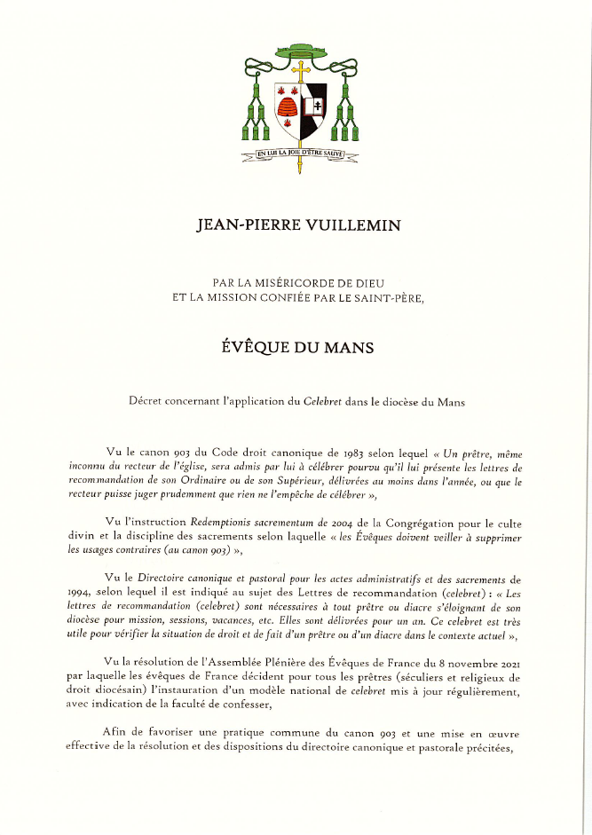 Decret celebret