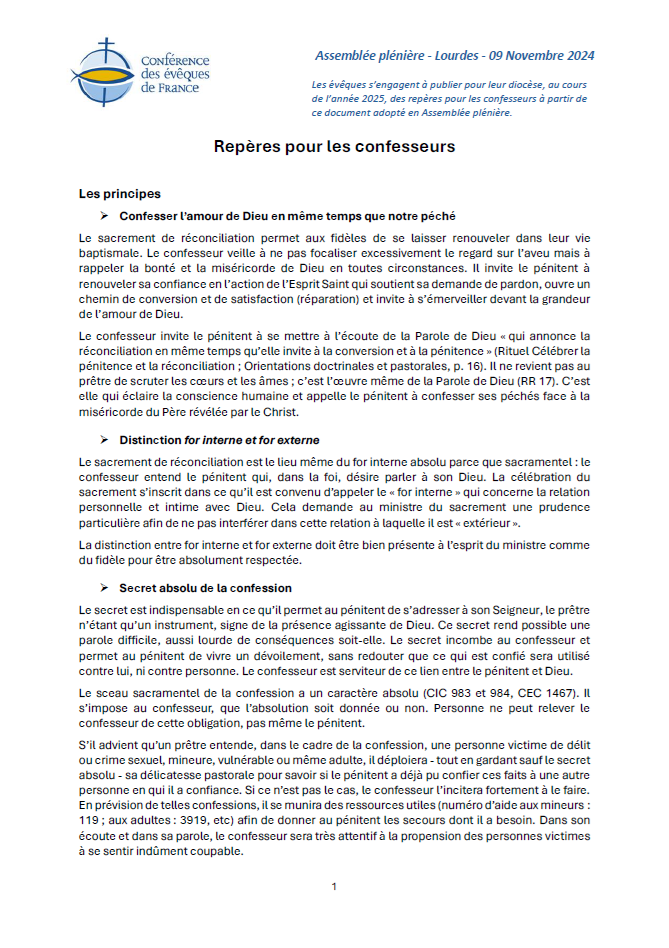 Reperes confesseurs